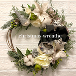 三日月・大人シックなクリスマスリース