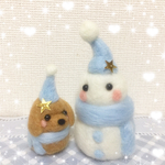 ✨⛄️🐶雪だるまさんとダックスちゃん⛄️🐶✨