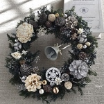  * White  Christmas wreath  II * クリスマスリース  ギフト🌿