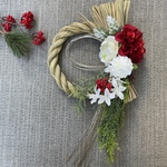 Comete flower 年越し・新年・お正月に…ナチュラルでおしゃれなアーティフィシャルフラワーハンドメイドしめ縄♡