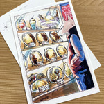 【わたぬき けい】ポストカード187「月を食すと書いて月食」