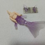 金魚素体 紫クリア/ホワイティ #ねんどろ  サイズ