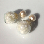 2way  かすみ草のノンホールピアス☆
