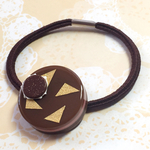 再販2！gold✖︎brown大人チョコケーキのヘアゴム