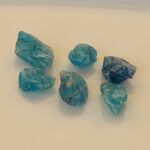 天然石＊ブルーフローライト　原石　ルース　57 ct　6個