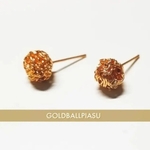 ゴールドピアス 小ぶり イヤリング 樹脂ピアス 樹脂イヤリング シンプル プレゼント ギフト クリスマス イブ NO.002