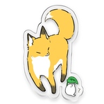 きつねとコロポックル アクリルキーホルダー