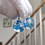 空ピアス、イヤリング　ブルー