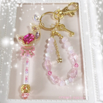  キラキラピンクの変身ステッキ💗バッグチャーム🌙