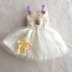 リバティプリントとシフォンスカートのドレス☆22センチドールブライス用