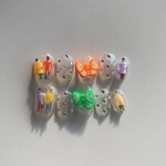 ◉再販◉ネイルチップ　クリアネイル　ストーン