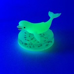 シロイルカのミニフィギュアB🐬/蓄光レジン/(23)