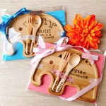 [SALE♡1600円→800円]名入れぞうさんプレート＆スプーンフォークセット〜無くなり次第終了