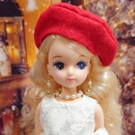 916リカちゃん チョーカーとピアスのセット（クリスマスX6）○1123