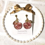 【 pierce or earring】ボタニカル な りんご   𓋜 . *