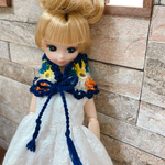 モチーフ繋ぎのティペット★col.4＊リカちゃん服