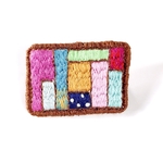＊iro asobi＊刺繍ブローチ