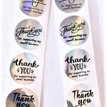【増量中】メタリックThank Youシール