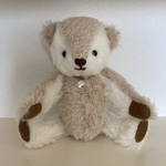 アルパカ・ホワイト&ベージュのテディベア
