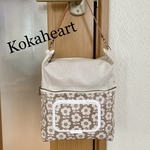 再販☆持ち手付き☆オムツ&おしりふきケース一体型オムツポーチ☆北欧風☆花柄☆ベージュ