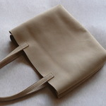 牛革 ヌバック 肩掛けトートバッグ ナチュラルベージュ