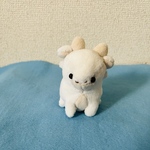 プチおすわりドラゴンのぬいぐるみ（ホワイト）