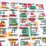【マステシール】12月の日付