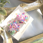 スミレパープル紫陽花ピアスorイヤリング