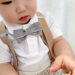 蝶ネクタイ ♛ Simple（Gray）ベビー キッズ 赤ちゃん 子供 男の子