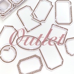 OUTLET商品  海外コラージュ素材  ＊frame paper  A-brown＊ 30枚入  [OL001]