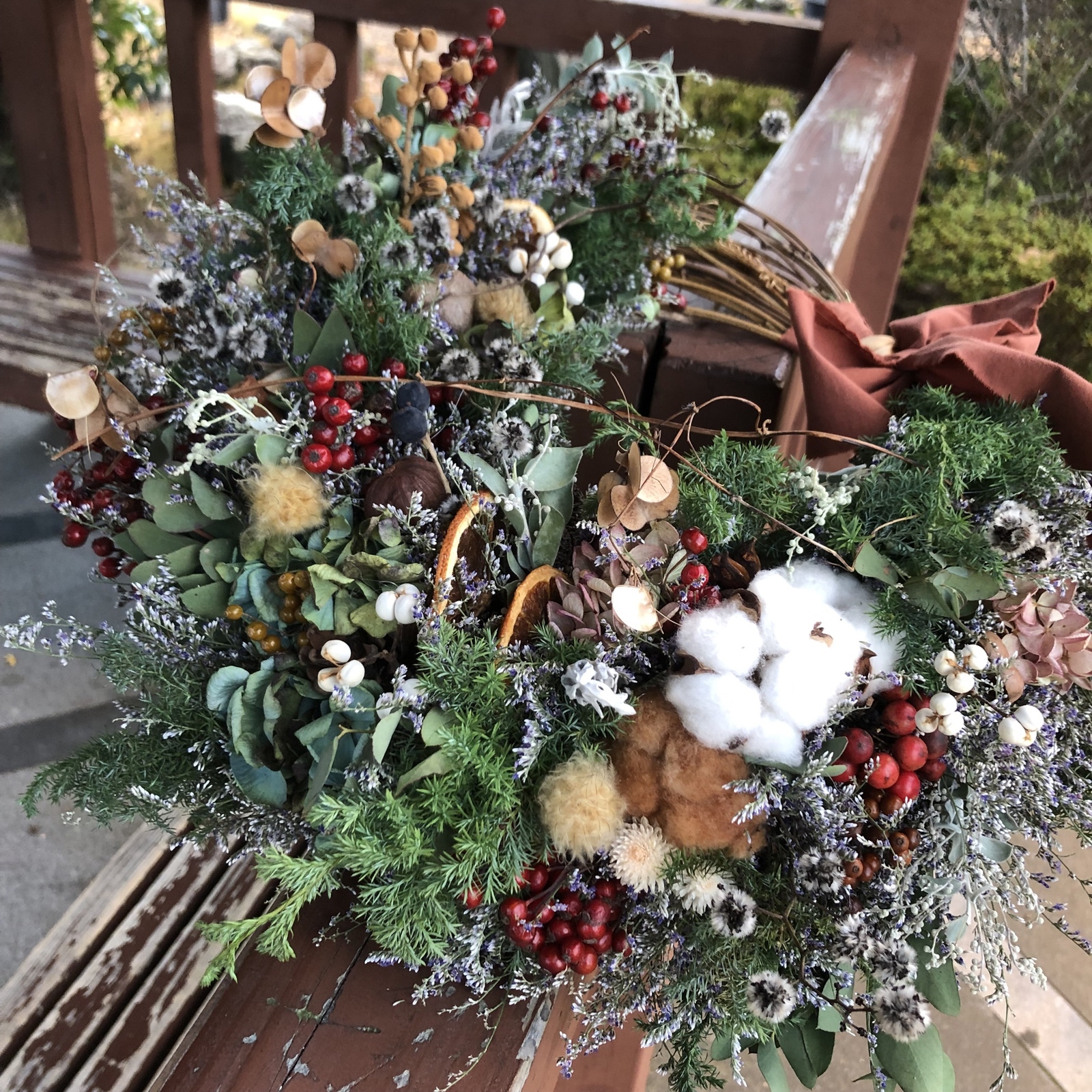 ⭐︎人気商品 クリスマス リース キャンドルリース ドライフラワー