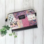 【①点のみの限定♪】リバティパッチワーク＊ふんわりペッタンコポーチ