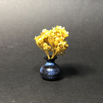 ミニチュア陶器　青が星空みたいな花瓶
