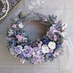 Jolie botanique＜liras＞＊受注制作＊クリスマスリース＊ハーフムーンリース＊プリザーブドフラワー＊お花＊ギフト＊結婚祝い＊新築祝い＊お誕生日祝い＊フラワーギフト＊クリスマス