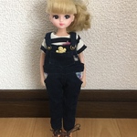コーデュロイ  紺オーバーオール☆送料込