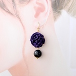 つまみ細工 マリーゴールドの雫-violet-