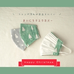 まいにちマスクカバー【  Christmas𓌉◯𓇋 】　インナーマスク　大人用マスク　マスクカバー　立体マスク　不織布カバー　女性用マスク　抗菌　クリスマス