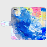 受注製作 Smartphone case『晴れたひにはな』手帳型スマホケース