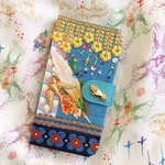 【iPhone/android】手帳型iPhoneケース スマホケース iPhone13 iPhone12mini iPhone12 iPhone13Pro ターコイズブルー  Laughter