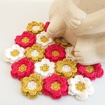 【12/22(木)21時〜最終販売】New Yearカラーのお花畑マット