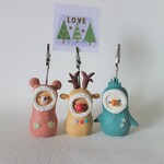 冬の着ぐるみカードスタンド＜ペンギン.トナカイ.クマ＞