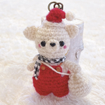 わんちゃんサンタキーホルダー🎅