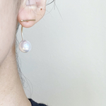 Float 2way パール　ピアス　14kgf