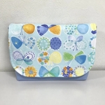 大きめのお弁当ポーチ、お弁当入れ、お弁当袋 マジックテープ　　#1549