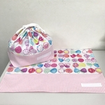 ランチョンマットとお弁当袋2点セット　　#1901