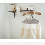 【完成品】チュールフリルのキャミワンピース 90size