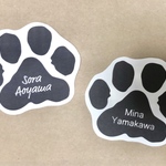 席札⭐︎肉球⭐︎犬・猫の足跡　10枚300円