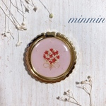 押し花　スマホリング　ハンドメイド