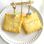 かわいい♡ メッセージクッキー　キーホルダー 食品サンプル　フェイクフード　かわいい　ギフト　スイーツ　感謝　お礼