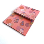 金襴織物御朱印帳　B6 大判サイズ　12x18cm　うさぎ　ウサギ　兎　花　まり　鞠　マリ　花鞠　女の子の幸せを願う　ピンク　蛇腹御朱印帳　御朱印帳　金襴御朱印帳　金襴生地　織物御朱印帳　桐生織物